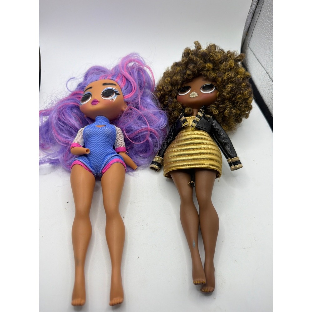LOL Surprise OMG Doll Royal Bee 9" 2019 Girl Purple & Pink Wavy Hair no hands